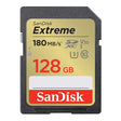 Безбеден дигитален SanDisk 128GB SDXC Extreme 4K UHD 180MB/s UHS-I/U3/V30/Class10