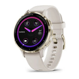 Паметен часовник Garmin Venu 3S мек не'рѓосувачки челик, златна/кремаста боја
