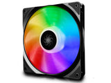 Вентилатор на куќиштето 140x140x26 Deepcool CF 140 1200 вртежи во минута Супер тивок RGB LED