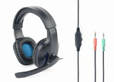 Слушалки Gembird GHS-04 за игри мат црни со микрофон