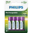 Philips батерии за полнење AA, пакување од 4 2100 mAh