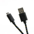 Кабел USB 2.0 A-приклучок до микро B-приклучок 1м SBOX плетен црн