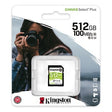 Безбедна дигитална Kingston 512GB SDXC Canvas Select Plus CL10 UHS1 U3 V30 100MB за читање