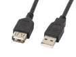 Кабел USB 2.0 AM до AF 1.8m продолжен Lanberg