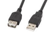 Кабел USB 2.0 AM до AF 1.8m продолжен Lanberg