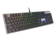 Тастатура Genesis Gaming Thor 420 Mechanical Content Slim Blue Switch RGB позадинско осветлување