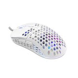 Глушец White Shark Premium Gaming Naginata 16000 DPI RGB Бела
