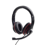 Слушалки Gembird MHS-03-BKRD со црна микрофон