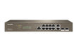 Tenda Switch 10 портни гигабитни + 2xSFP + 1x конзолен слој 3 управуван TEG5312F