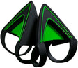 Kitty Ears за слушалки Razer Kraken - зелени