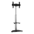 Mbështetëse dyshemeje për televizor SBOX FS-500 37"-70" me rrota, me sistem kabllosh, me raft
