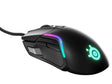 Глушец SteelSeries Rival 5 за игри, оптички ергономски, 9-копчени IP54 прекинувачи, RGB црна боја