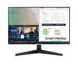 Монитор 24" Samsung LS24AM506NUXEN SMART M5 IPS FHD, HDMIx2, USB, WiFi, BT, Tizen, звучници, далечински управувач