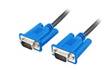 Кабел VGA 1.8m Lanberg со двојна заштита, 2*феритно јадро, црно/сино