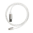 USB кабел за Apple Lightning Platinet 1м LED бел