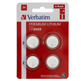 Литиумски батерии Verbatim CR2025 3V, пакување од 4 литиумски батерии