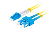 Фибер-оптички кабел дуплекс SM SC/UPC-LC/UPC 5m Lanberg жолт