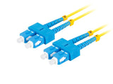Фибер оптички кабел дуплекс SM SC/UPC-SC/UPC 10m Lanberg жолт