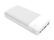 Power Bank Platinet 20000mAh Polimer ABS Teksturë e Bardhë