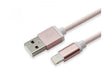 USB кабел за Apple Lightning SBOX 1.5м розово злато