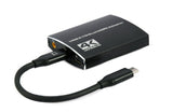 Адаптер USB тип-C во двоен HDMI црн
