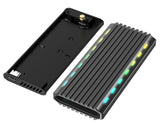 Надворешен решетка USB 3.1 за M.2 драјв NVMe Gembird алуминиумски RGB