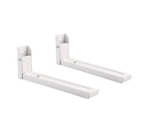 Универзални челични држачи за ѕид, бели, за тешки услови на работа