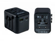 Универзален адаптер за полнач за патување UTA-02 Verbatim 20W USB-C PD и QC 3.0 USB-A