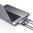 USB-C HUB Hyper DUO PRO 7 во 2 HDMI/1XUSB/1XUSB-C/1xThunderbolt 4/MicroSD/Ethernet/Аудио приклучок
