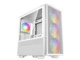 ATX / E-ATX Midi Tower куќиште Deepcool CH560 бело ARGB со USB 3.0, тип-C, 3x 140mm, 1x 120mm LED вентилатори