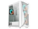 ATX Midi Tower куќиште Gigabyte C301 GLASS V2 бело со 2 USB 3.0, USB 3.1 Type-C, 4 120mm ARGB вентилатори