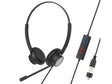 Слушалки Tellur Voice 320 Бинаурални USB-A, Тип-C, Црни