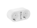 Tellur Smart Home WiFi Двоен приклучок 16A 2400W Мониторинг на енергија