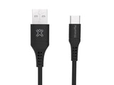 Кабел USB 2.0 USB-A до Type-C 1м XtremeMac Ultra флексибилен црн