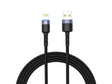 USB кабел за Apple Lightning Tellur 1.2m LED црн