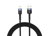 USB кабел за Apple Lightning Tellur 1.2m LED црн