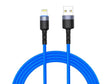 USB кабел за Apple Lightning Tellur 1.2m LED сина