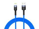 USB кабел за Apple Lightning Tellur 1.2m LED сина