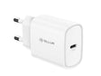 USB универзален полнач за напојување Tellur 20W тип-C PD 3.0 бел