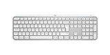 Тастатура Logitech Wireless Desktop MX Keys S, бледо сива