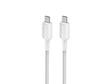 Кабел USB 2.0 Тип-C до Тип-C 0.9m Anker 322 Бел