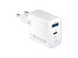 Karikues Universal me USB Forever GaN TC-06-45AC 45W Tipi-C i Bardhë