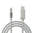 Кабел USB-A до Type-C 1м MeanIT LED сина