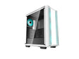 ATX Midi Tower куќиште Deepcool CC560 V2 бело со USB 3.0, USB 2.0, 4x 120mm LED вентилатори