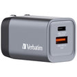Универзален USB полнач за напојување Verbatim GaN 2 во 1 35W 1xUSB-C/1xUSB-A QC 3.0