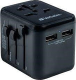 Adaptues universal për karikim udhëtimi UTA-01 Verbatim 2 porta USB-A