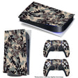 Винилна обвивка (налепници) за конзола и контролер - Camouflage (PS5 Disc Edition)