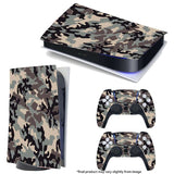 Винилна обвивка (налепници) за конзола и контролер - Camouflage (PS5 Disc Edition)