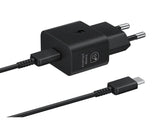 Samsung супер брз полнач PD 25W USB-C црн со кабел