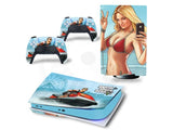 Винилна обвивка (налепници) за конзола и контролер - Grand Theft Auto 5 v1 (PS5 Disc Edition)